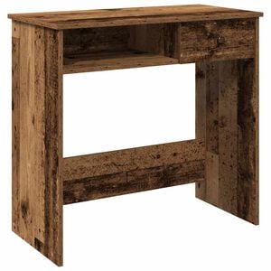 vidaXL Ra&scaron;omasis stalas, sendintos medienos spalvos, 80x40x75cm, MDP
