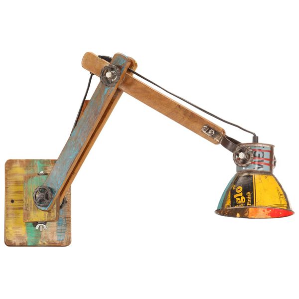 vidaXL Sieninis &scaron;viestuvas, įvairių spalvų, E27, apskritas, pramoninis