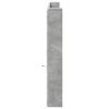 vidaXL Galvūgalis-spintelė su LED, betono pilkas, 220x16,5x103,5cm