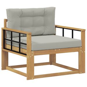 vidaXL Lauko Vidurinis Sofa Poliesteris Balta