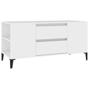 vidaXL Televizoriaus spintelė, baltos spalvos, 102x44,5x50cm, mediena