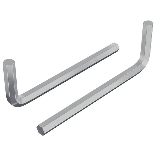 vidaXL Hex raktas 2 pcs Sidabro 32 x 86 mm Plienas