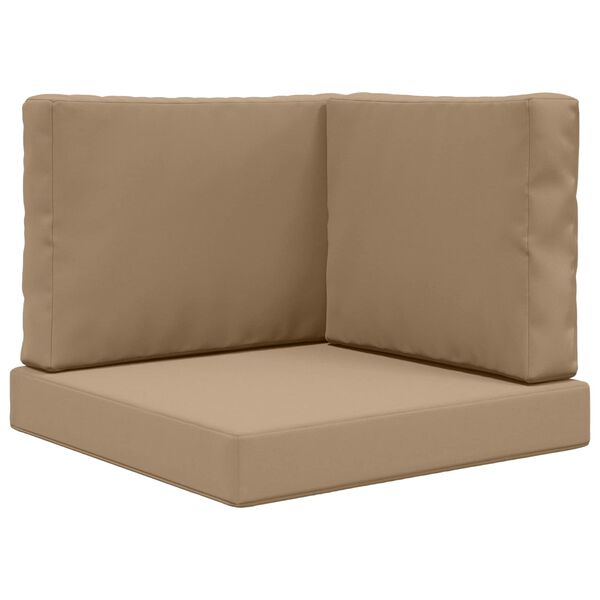 vidaXL Lauko sofa pagalvėlė 3 pcs Taupe Poliesteris