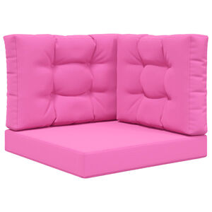 vidaXL Lauko sofa pagalvėlė 3 pcs Rožinė Poliesteris