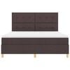 vidaXL Kiemas lova su čiužiniu Tamsiai rudas 180 x 200 cm audinys