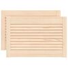 vidaXL Spintelės durelės, 2vnt., 39,5x59,4cm, pu&scaron;is, žaliuzių dizaino