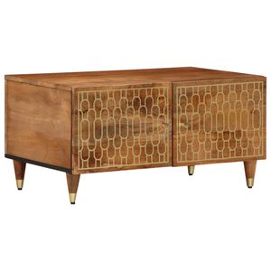 vidaXL Kavos staliukas, 80x50x40cm, mango medienos masyvas