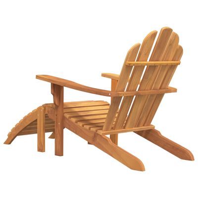 vidaXL Sodo adirondack kėdė su pakoja, tikmedžio medienos masyvas