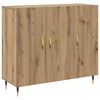 vidaXL Kabalas Amatininkų ąžuolas 90 x 34 x 80 cm Apdirbta mediena