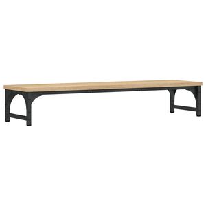 vidaXL Monitoriaus stovas, sonoma ąžuolo, 85x23x15,5cm, mediena