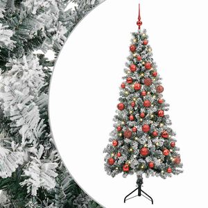 vidaXL Dirbtinė kalėdinė eglutė su rutuliuku 120 cm 150 LED