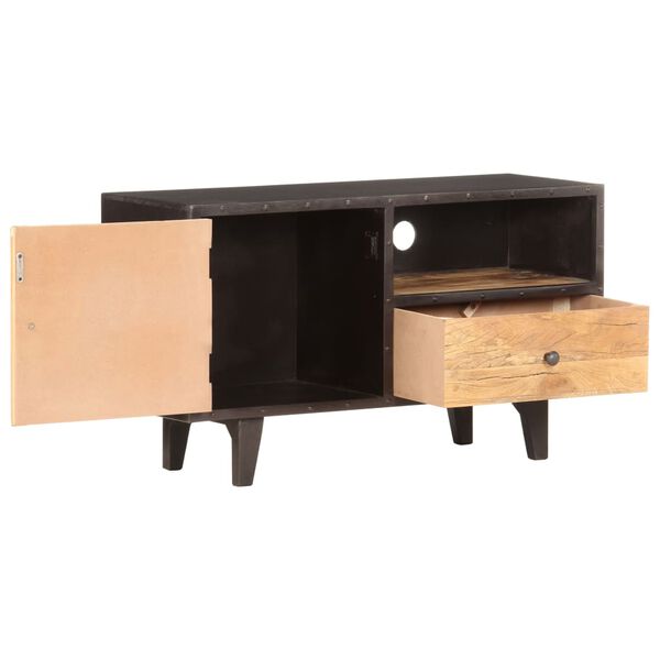 vidaXL Televizoriaus spintelė, 90x30x50cm, perdirbtos medienos masyvas