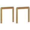 vidaXL Porankiai 2 pcs Balta 59 x 6 x 61 cm Kietos akacijos mediena