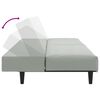 vidaXL Sofos komplektas, 2 dalių, šviesiai pilkos spalvos, aksomas