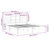 vidaXL Lovos rėmas be čiužinio, 200x200cm, medienos masyvas