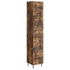 vidaXL Spintelė 2 pcs Dūminio ąžuolo 33 x 34,5 x 89,5 cm