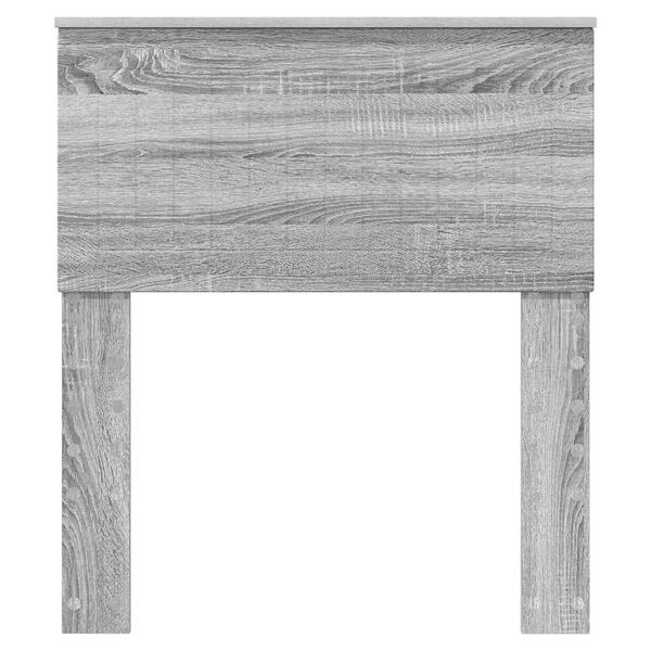 vidaXL Galvūgalis su galvūgalio Pilkas Sonoma 75 cm Apdirbta mediena