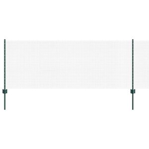 vidaXL Suvirintas vielos tvora su stulpeliais 50 x 0,8 m Žalia