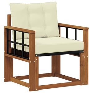 vidaXL Lauko sofa Kietasis akacijos medis ir Textilene