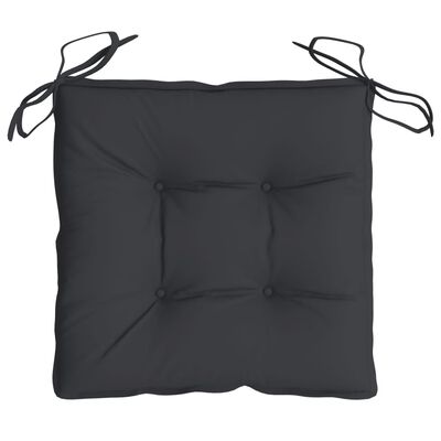vidaXL Palečių pagalvėlės, 6vnt., juodos, 50x50x7cm, oksfordo audinys