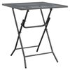 vidaXL Sodo stalas, antracito, 60x60x72cm, plėsto metalo tinklelis