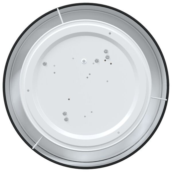 vidaXL Lubų lemputė Juoda 38 x 13.5 cm audinys