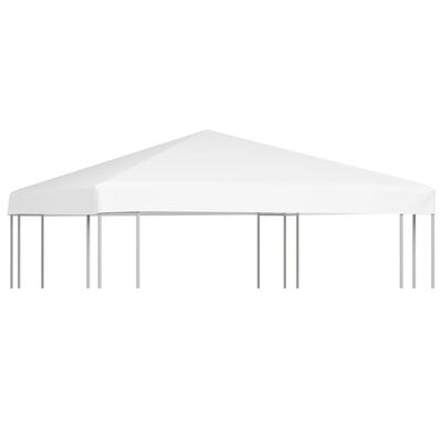 vidaXL Viršutinis pavėsinės uždangalas, baltos spalvos, 3x3m, 270 g/m²