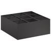 vidaXL Sodo vazonas Juoda 100 x 100 x 20 cm &Scaron;altai valcuotas plienas