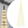 vidaXL LED Kalėdų eglutė 3000 LED &scaron;iltai balta 800 cm