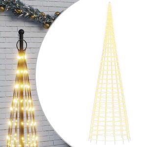 vidaXL LED Kalėdų eglutė 3000 LED &scaron;iltai balta 800 cm
