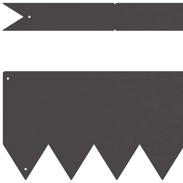 vidaXL Vejo kra&scaron;tas 10 pcs Juoda 100 x 0.05 x 20 cm