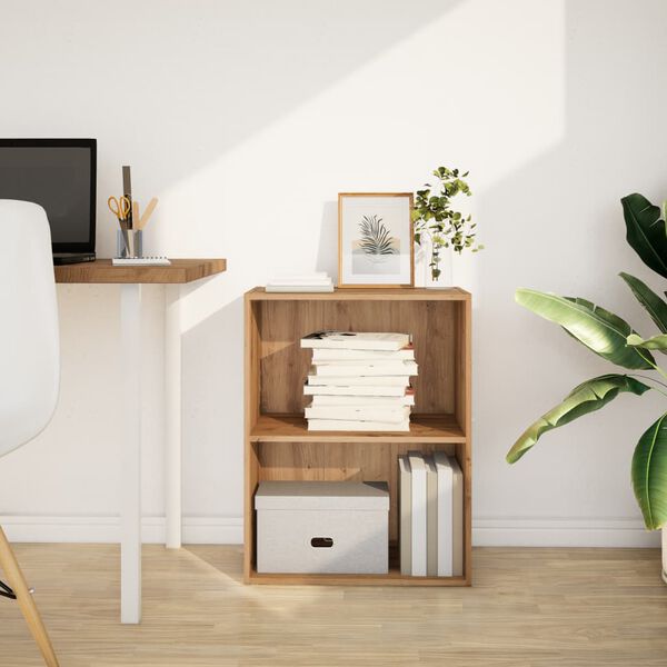 vidaXL Knygų spinta, artisano ąžuolo, 60x30x77cm, apdirbta mediena