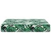 vidaXL Lauko sofa pagalvėlė Lapų ra&scaron;tas 60 x 60 x 8 cm Poliesteris