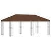 vidaXL Sodo Paviljonas 6 x 3 m Ruda Poliesteris ir plienas 190 gsm