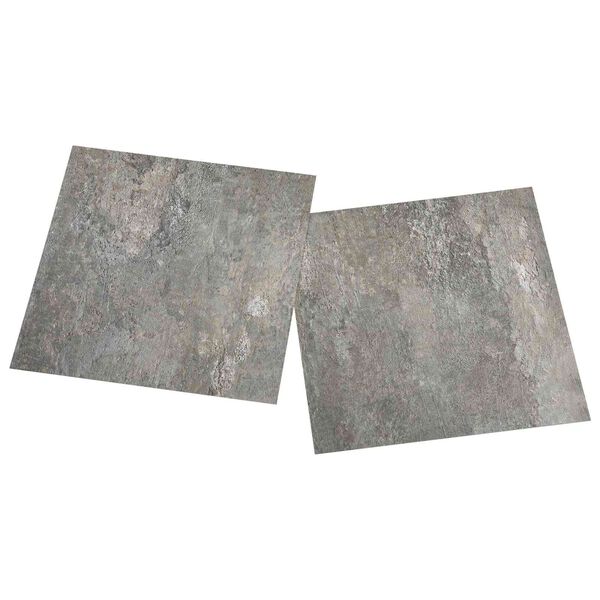 vidaXL Grindų lentos 55 pcs Pilka 5,11 m&sup2; PVC