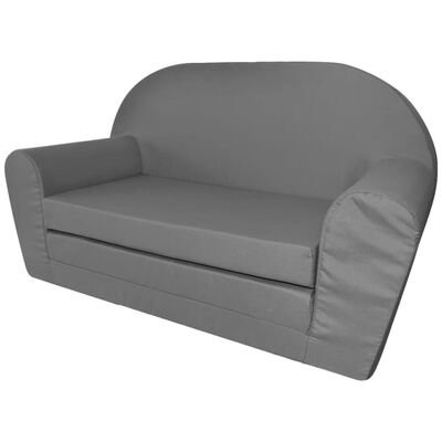 vidaXL vaikiška ištiesiama sofa, pilka