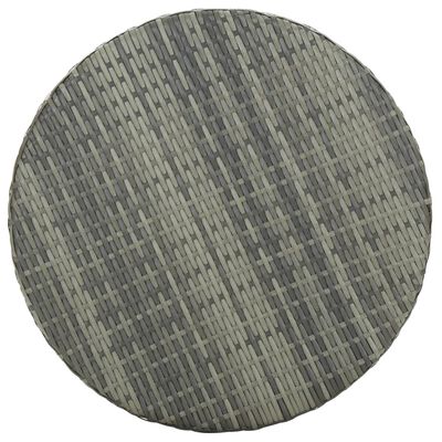 vidaXL Sodo staliukas, pilkos spalvos, 60,5x106cm, poliratanas