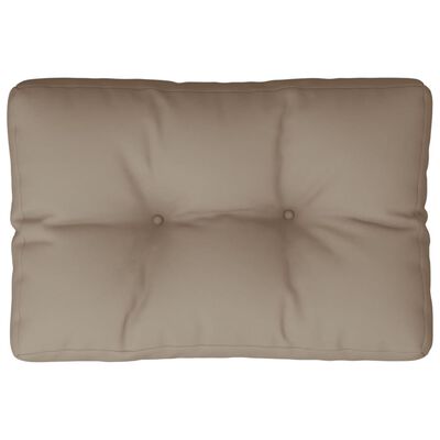 vidaXL Paletės pagalvėlė, taupe spalvos, 50x40x10cm, audinys