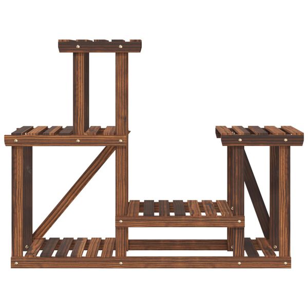 vidaXL Gėlių stovas, 90x25x73,5cm, eglės medienos masyvas