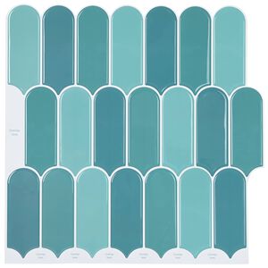 vidaXL Pūkuota plytelė 50 pcs Mėlyna 30 x 30 cm Poliuretanas ir PET