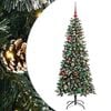 vidaXL Dirbtinė Kalėdų eglutė Žalia 150 cm PVC, plastikas ir plienas