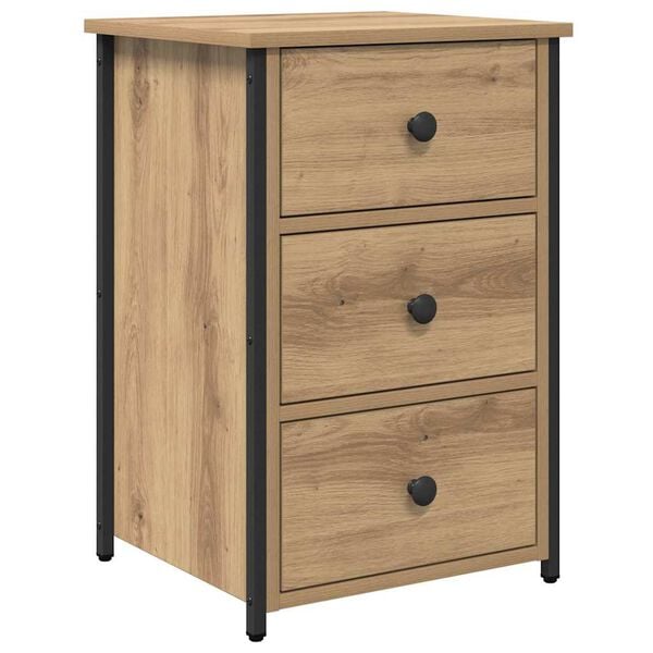 vidaXL &Scaron;alia lovos spintelė Ruda 40 x 36 x 60 cm Kietas atkurtas medis