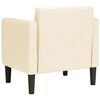 vidaXL Sofos kėdė su porankiais, kreminė, 54cm, velveto audinio