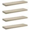 vidaXL Pakabinamos lentynos, 4vnt., ąžuolo, 80x23,5x3,8cm, MDF