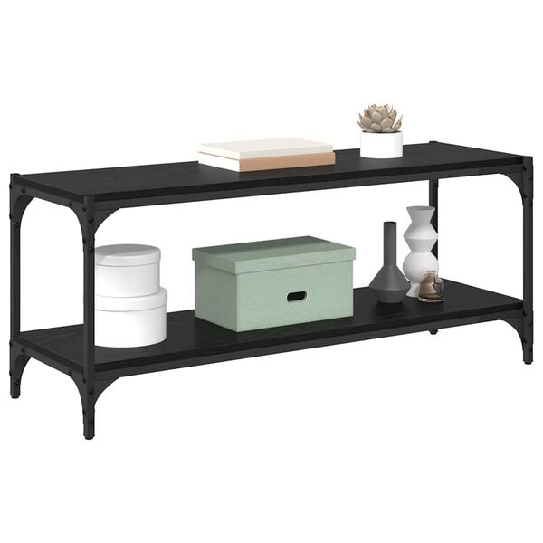 vidaXL Televizoriaus spintelė Juodas ąžuolas 100x33x41cm