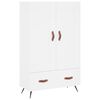vidaXL Komoda, baltos spalvos, 69,5x31x115cm, apdirbta mediena