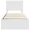 vidaXL Lovos rėmas su stalčių Balta 90 x 200 cm Inžinerinė mediena