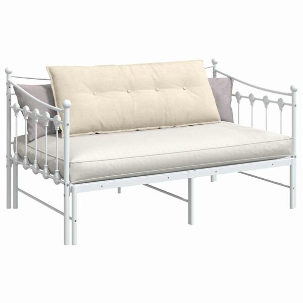 vidaXL Apsaugos Pagalvė Kreminė 120 x 50 cm Kordūrinis audinys