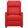 vidaXL Masažinis krėslas, raudonos spalvos, dirbtinė oda