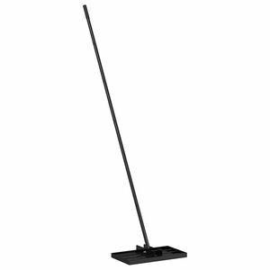 vidaXL Sodo lygiavimo grėblys Juoda 45 x 25 x 200 cm